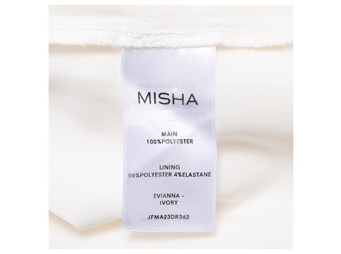 Autre Marque Robe Misha Evianna en polyester blanc ivoire - vue 6