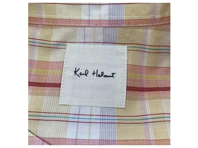 Autre Marque Camicia a maniche corte a quadri con colletto aperto Karl Helmut - vista 4
