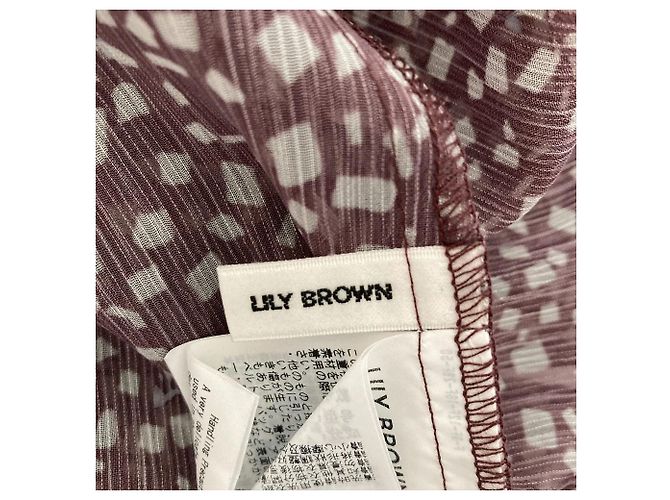 Autre Marque Top de volantes Lily Brown Fragment Sheer Pattern - vista 7