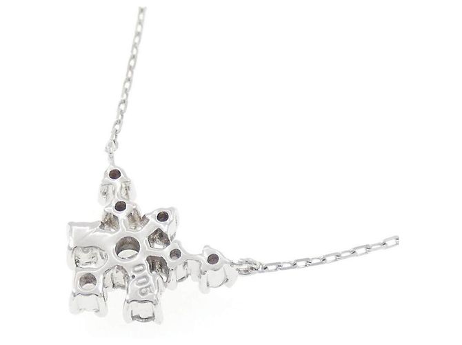 Autre Marque K10 Weißgold Diamant-Halskette - Ansicht 4