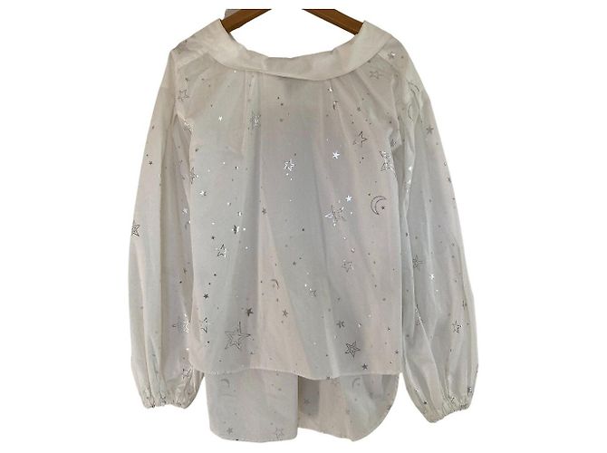 Autre Marque Blusa CHONO con estampado de estrellas y lazo en la espalda - vista 3