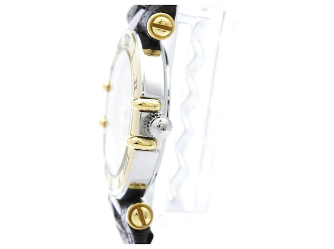 Omega Constellation Quartz Aço Inoxidável e Ouro Amarelo e Couro 23 - vista 3