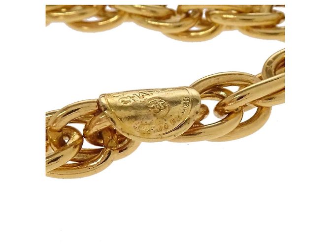 Pendente Chanel Vintage CC a Goccia in Metallo con Gripoix - vista 5