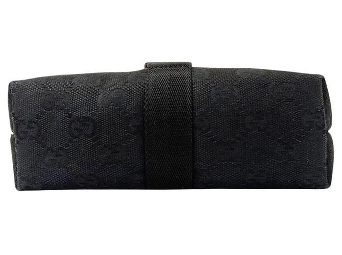Gucci Handtasche aus schwarzem GG Canvas - Ansicht 3