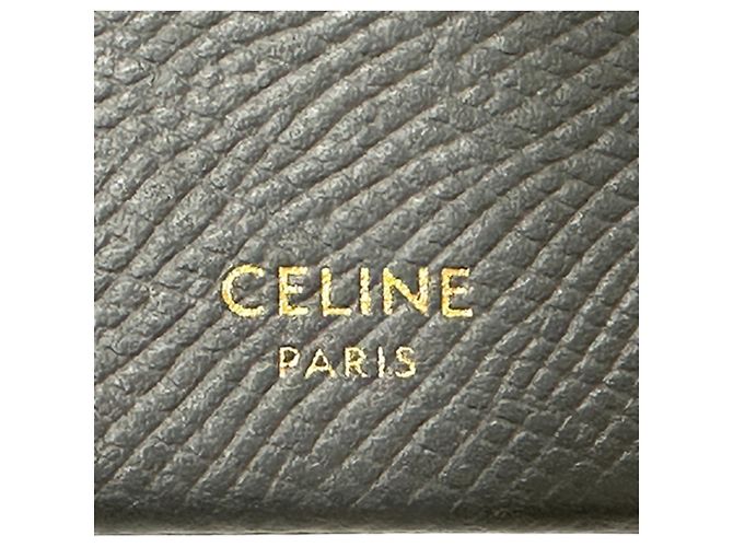 Céline Celine Leather Card Case in Gray - view 6