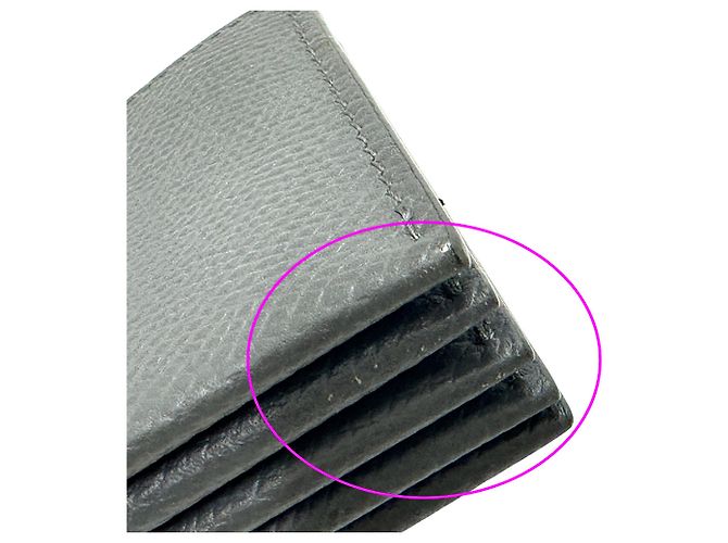 Céline Celine Leather Card Case in Gray - view 7
