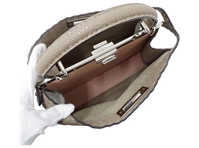 Borsa a mano/Borsa a tracolla Fendi - Selleria Peekaboo I.U. - vista 5