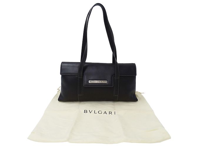 Bulgari Borsa Bvlgari da donna in pelle nera - vista 5