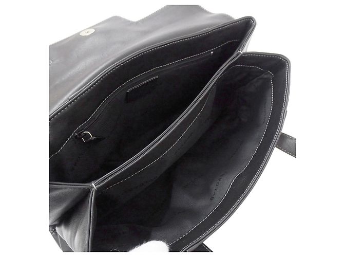 Bulgari Borsa Bvlgari da donna in pelle nera - vista 6