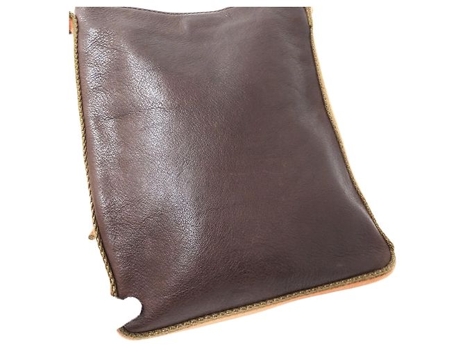 Borsa a tracolla Loewe in pelle marrone - vista 11