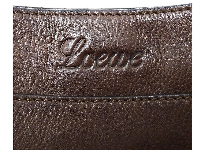 Borsa a tracolla Loewe in pelle marrone - vista 6