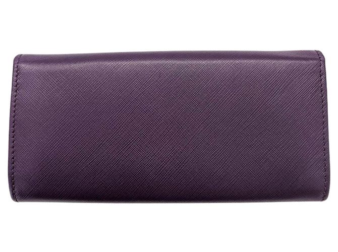 Portafoglio lungo in pelle viola Salvatore Ferragamo - vista 2