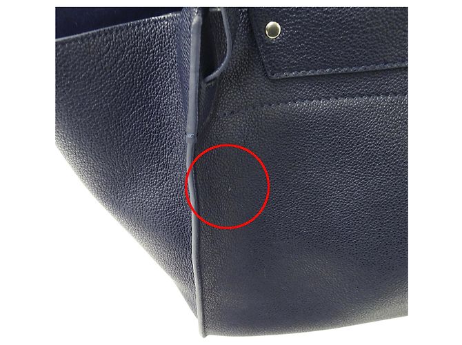 Big Bag Céline Celine Handtasche aus blauem Leder - Ansicht 13