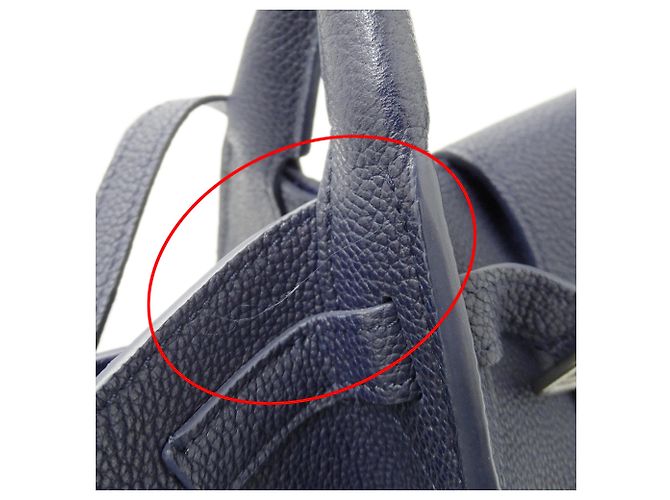 Big Bag Céline Celine Handtasche aus blauem Leder - Ansicht 15