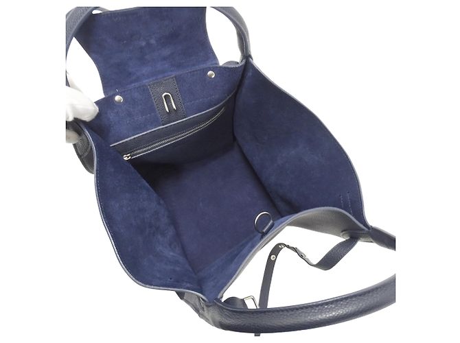 Big Bag Céline Celine Handtasche aus blauem Leder - Ansicht 5