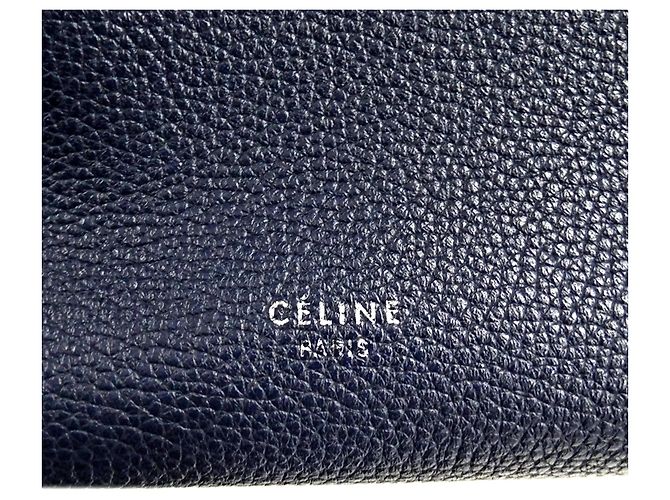 Big Bag Céline Celine Handtasche aus blauem Leder - Ansicht 6