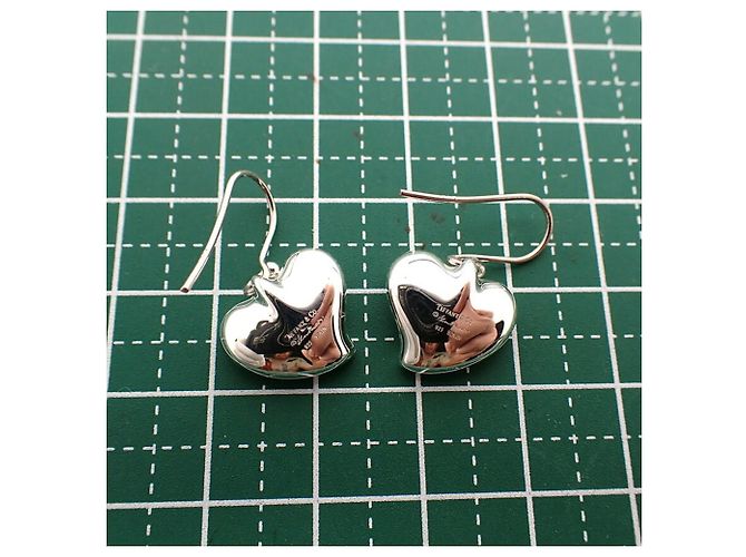 Autre Marque Tiffany & Co. 925 Full Heart Ohrringe - Ansicht 10