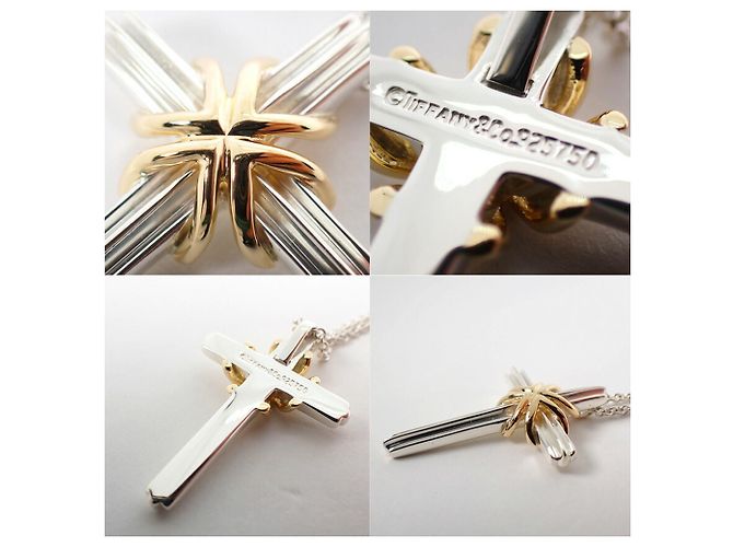 Autre Marque Collana con Pendente Croce Signature Tiffany & Co. 925 750 - vista 8