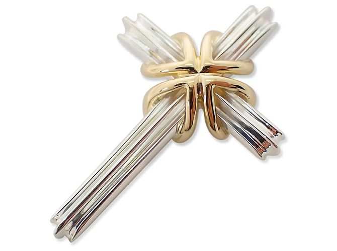 Autre Marque Pendente Croce Signature Tiffany & Co. 925/750 - vista 2