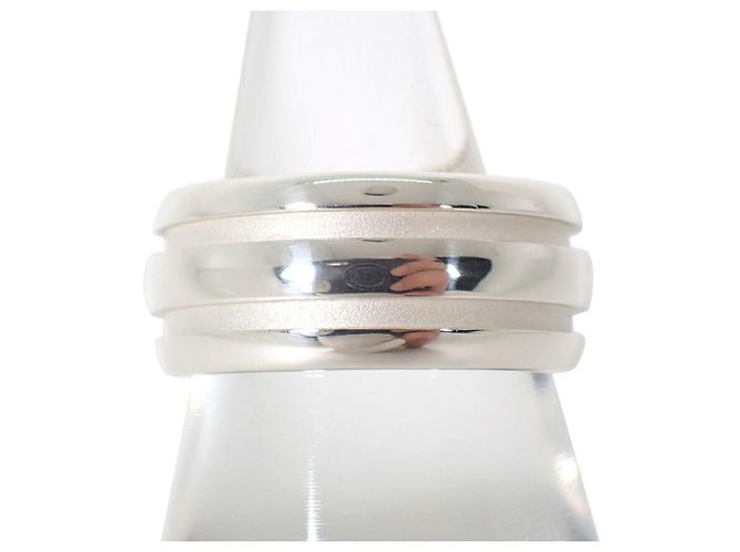 Autre Marque Tiffany & Co. Doppellinien-Ring aus Sterling Silber 925 - Ansicht 2