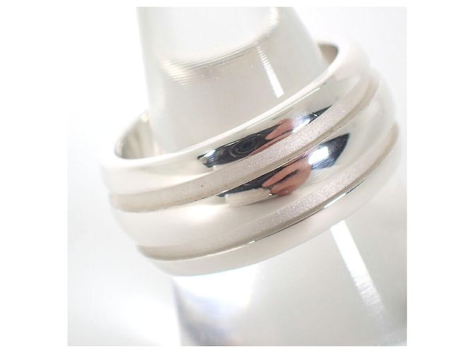 Autre Marque Tiffany & Co. Doppellinien-Ring aus Sterling Silber 925 - Ansicht 3