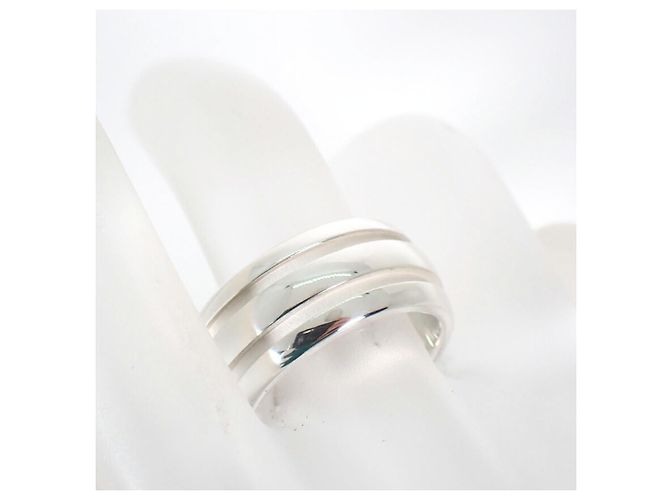 Autre Marque Tiffany & Co. Doppellinien-Ring aus Sterling Silber 925 - Ansicht 6