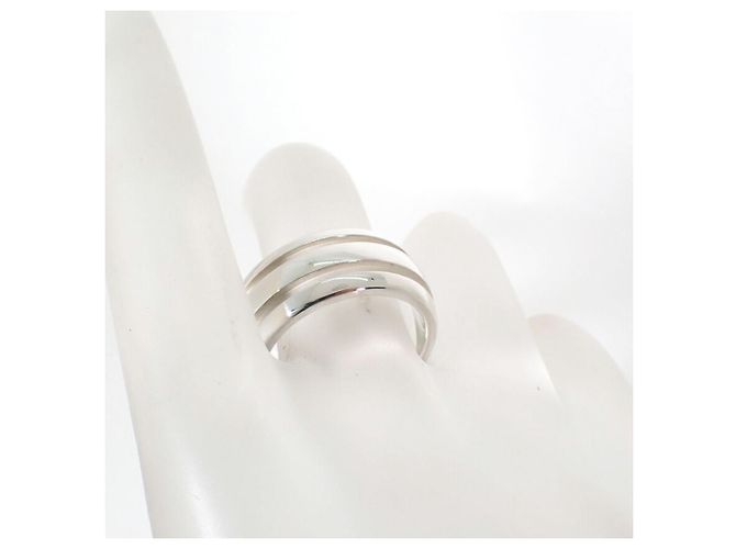 Autre Marque Tiffany & Co. Doppellinien-Ring aus Sterling Silber 925 - Ansicht 7