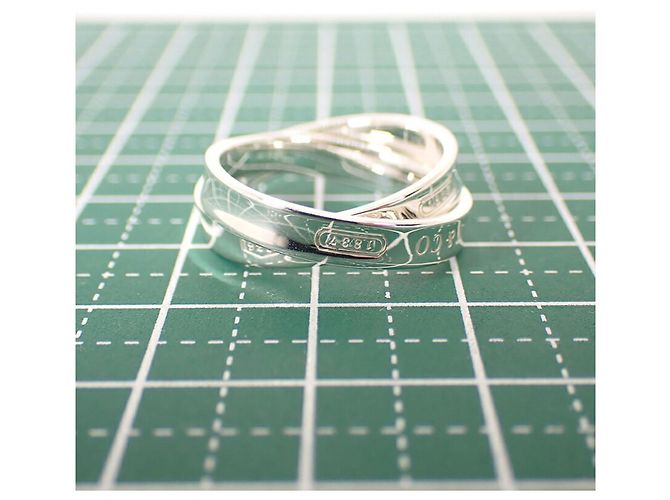 Autre Marque Tiffany & Co. 925 1837 Interlocking Circle Band Ring - Ansicht 10