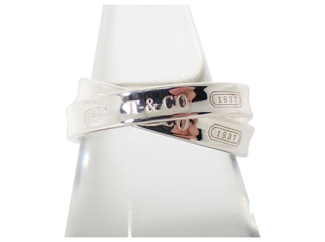 Autre Marque Tiffany & Co. 925 1837 Interlocking Circle Band Ring - Ansicht 2