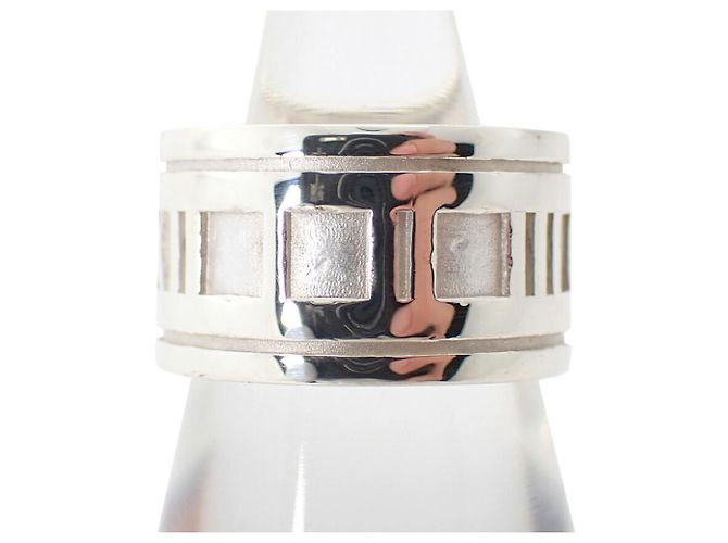 Autre Marque Tiffany & Co. Atlas Wide Band Ring aus Sterling Silber 925 - Ansicht 2