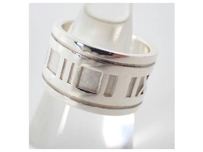 Autre Marque Tiffany & Co. Atlas Wide Band Ring aus Sterling Silber 925 - Ansicht 3