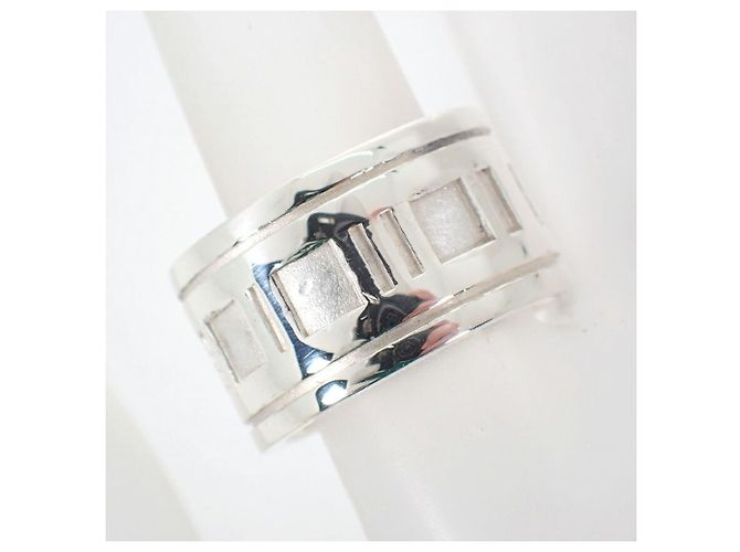 Autre Marque Tiffany & Co. Atlas Wide Band Ring aus Sterling Silber 925 - Ansicht 7