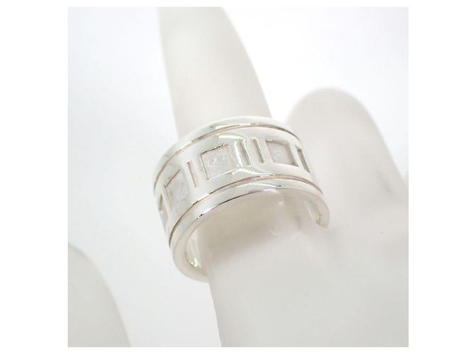Autre Marque Tiffany & Co. Atlas Wide Band Ring aus Sterling Silber 925 - Ansicht 9