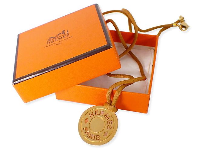 Hermès Colar choker Hermes Sellier cor dourada - vista 2