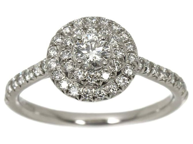 Autre Marque Anel Aliança Tiffany & Co. Soleste com Diamantes - vista 2