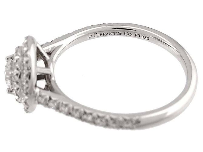 Autre Marque Anel Aliança Tiffany & Co. Soleste com Diamantes - vista 3