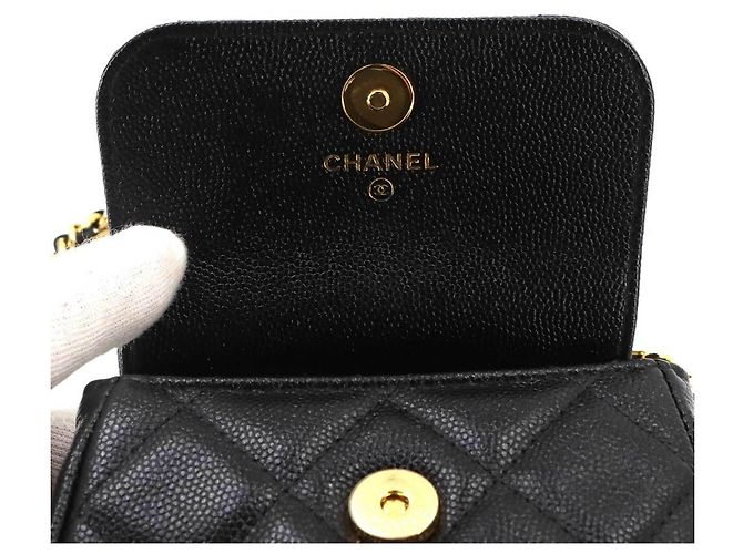 Sac à main épaule Mini Chain Matelassé Chanel - vue 7
