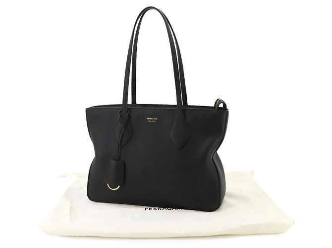 Borsa tote in pelle nera Salvatore Ferragamo - vista 2