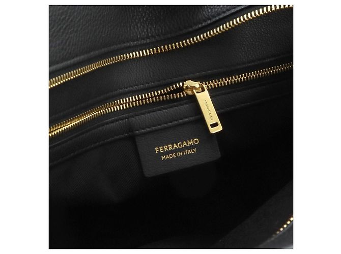 Borsa tote in pelle nera Salvatore Ferragamo - vista 8