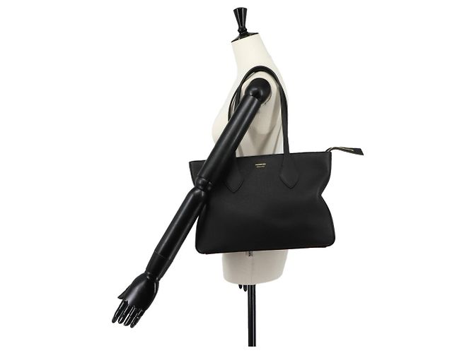 Borsa tote in pelle nera Salvatore Ferragamo - vista 9