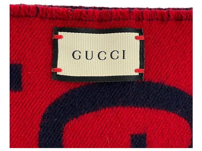 Sciarpa Gucci in misto lana e seta jacquard GG - vista 4