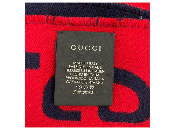 Sciarpa Gucci in misto lana e seta jacquard GG - vista 5