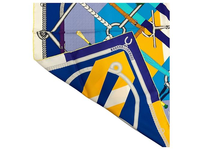 Hermès Foulard in seta Hermes Parcours Sans Faute Carre 90 - vista 2