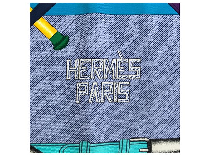Hermès Foulard in seta Hermes Parcours Sans Faute Carre 90 - vista 3