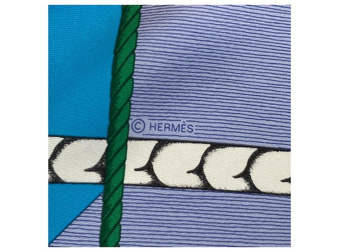 Hermès Foulard in seta Hermes Parcours Sans Faute Carre 90 - vista 6