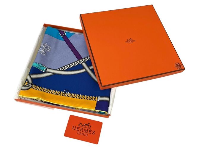 Hermès Foulard in seta Hermes Parcours Sans Faute Carre 90 - vista 8