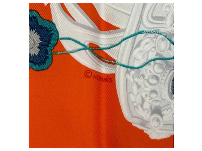 Hermès Hermes Brides de Gala Floral Seidentuch 90 - Ansicht 5