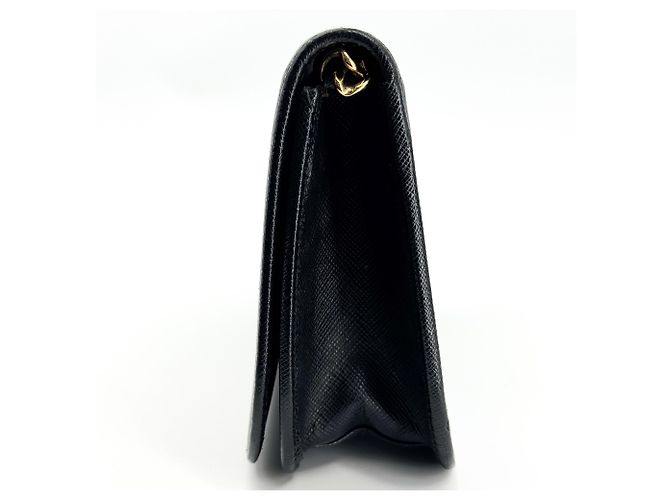 Clutch Conversível com Aba Prada em Couro Saffiano Small - vista 3