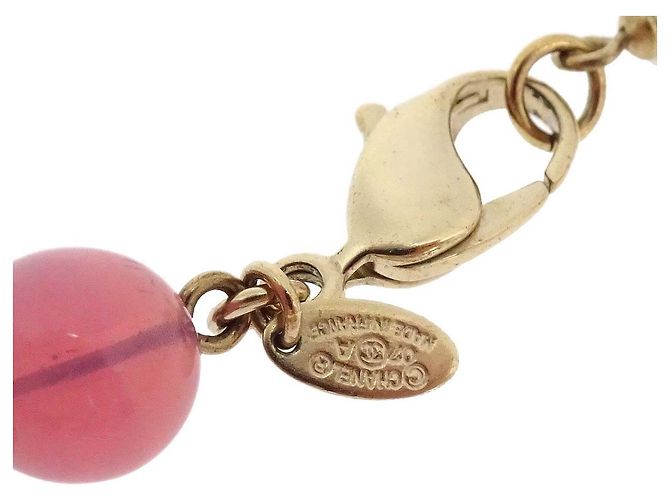 Collana Chanel CC in perle finte e metallo corta - vista 5