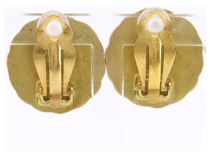 Chanel Vintage Radial CC Clip-On Metal - vista 3